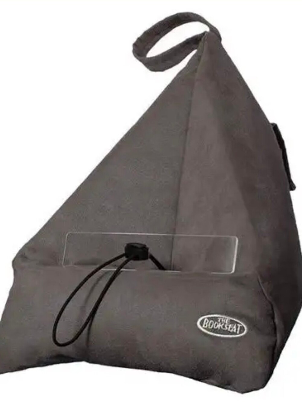 The Book Seat Reading Pillow in Charcoal Gray New
